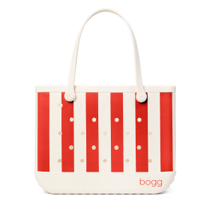 Vibrant Original Bogg Bag - Buoy Red Stripe