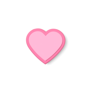 Bogg Bit - Pink Heart - Signature Series Artisan Series Limited Release